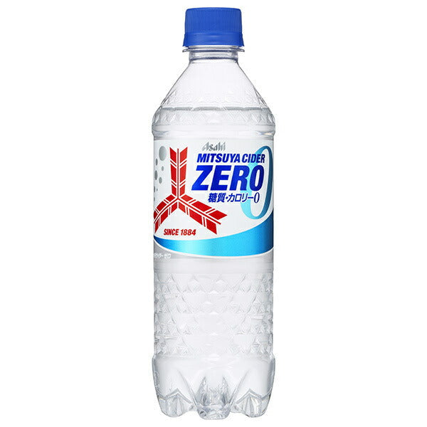 Asahi Beverage Mitsuya Cider ZERO 500ml plastic bottle x 24 bottles [shipped in Japan]