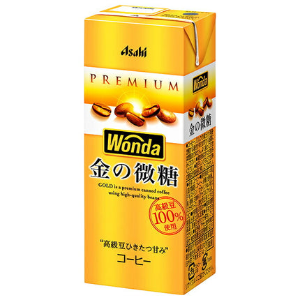 Asahi Soft Drinks WONDA Kin no Mito 200ml paper pack x 24 pieces [Shipped in Japan]