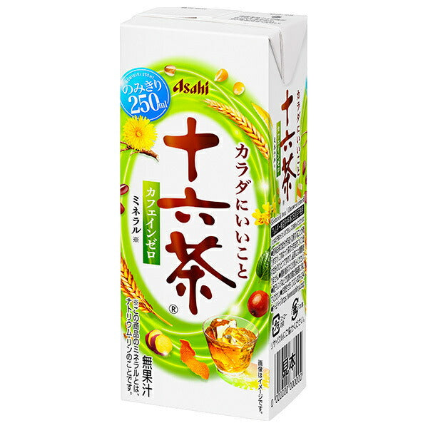 Asahi Beverage Jurokucha 250ml paper pack x 24 pieces [Shipped in Japan]