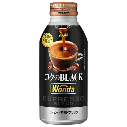Asahi Soft Drinks WONDA Rich Black 400g bottle can x 24 pieces [Shipped in Japan]