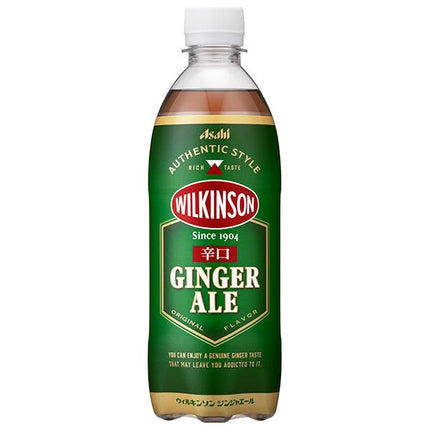 Asahi Beverages Wilkinson Ginger Ale 500ml plastic bottles x 24 bottles [shipped in Japan]