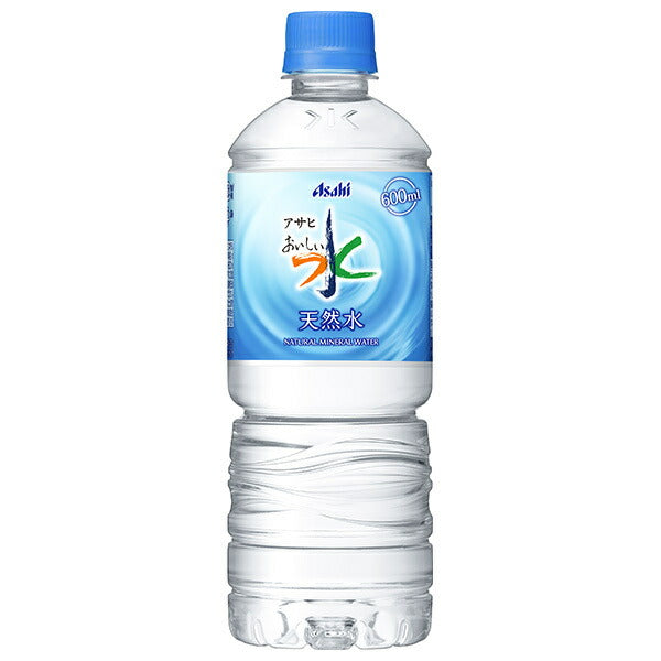 Asahi Soft Drinks Delicious Water Natural Water [For Vending Machines] 600ml PET Bottles x 24 Bottles [Ships from Japan]