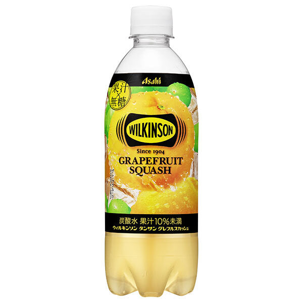 アサヒ飲料 ウィルキンソン タンサン グレフルスカッシュ 490mlペットボトル×24本入【日本出荷】