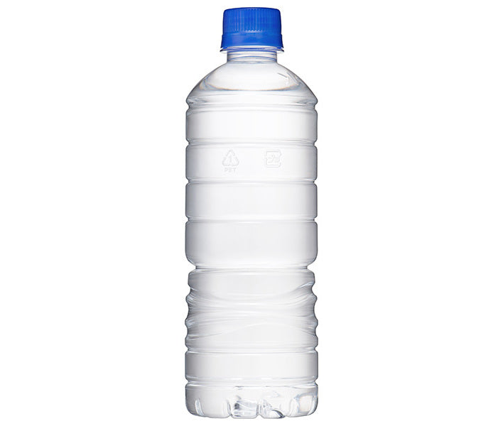 Asahi Beverages Delicious Water Natural Mineral Water Label-less Bottle 600ml PET Bottle x 24 Bottles 