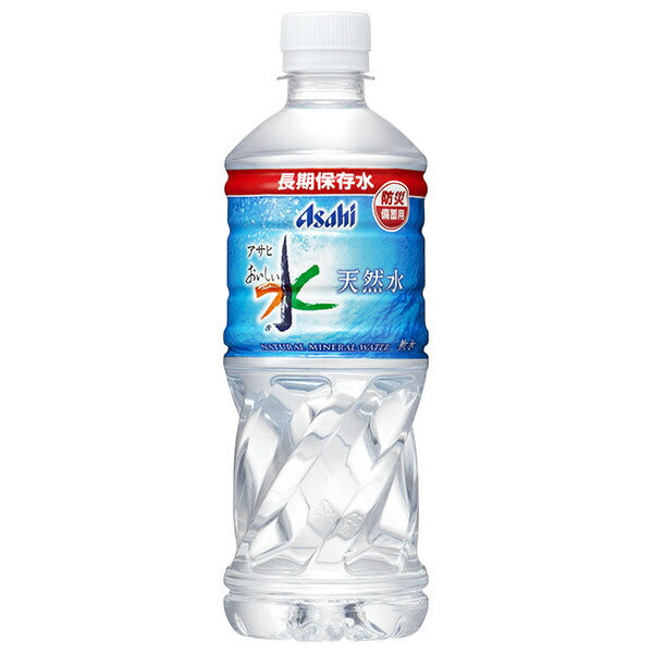 Asahi Drinks Delicious Water Natural Water Long-term Storage Water (For Disaster Preparedness) 500ml PET Bottles x 24 Bottles [Shipped in Japan]