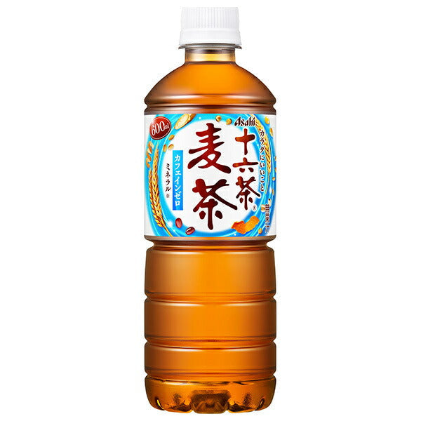 Asahi Beverages Jurokucha Barley Tea [for vending machines] 600ml plastic bottles x 24 bottles [shipped in Japan]