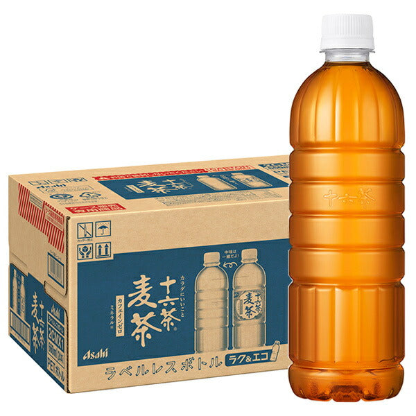 Asahi Beverage Jurokucha Barley Tea Labelless Bottle 660ml PET bottle x 24 bottles [Shipped in Japan]
