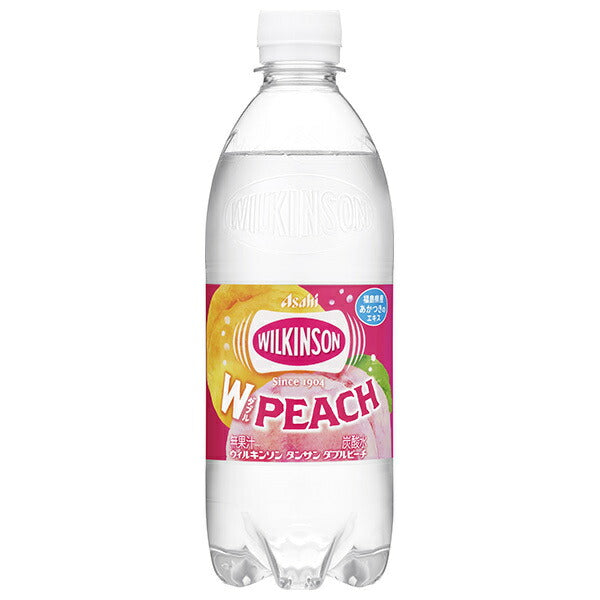 Asahi Soft Drinks Wilkinson Tansan Double Peach 500ml plastic bottle x 24 bottles [shipped in Japan]