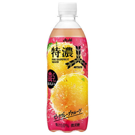 アサヒ飲料 三ツ矢 特濃ピンクグレープフルーツスカッシュ 500mlペットボトル×24本入