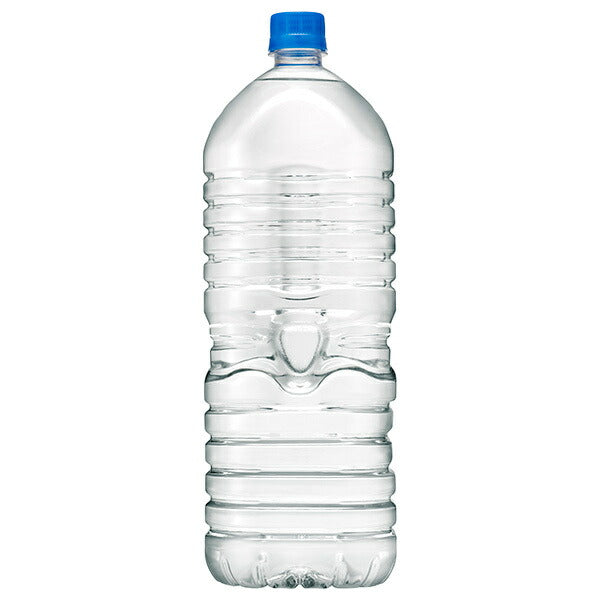 Asahi Soft Drinks Delicious Water Natural Water Rokko Labelless Bottle 2L PET Bottles x 6 Bottles [Shipped in Japan]