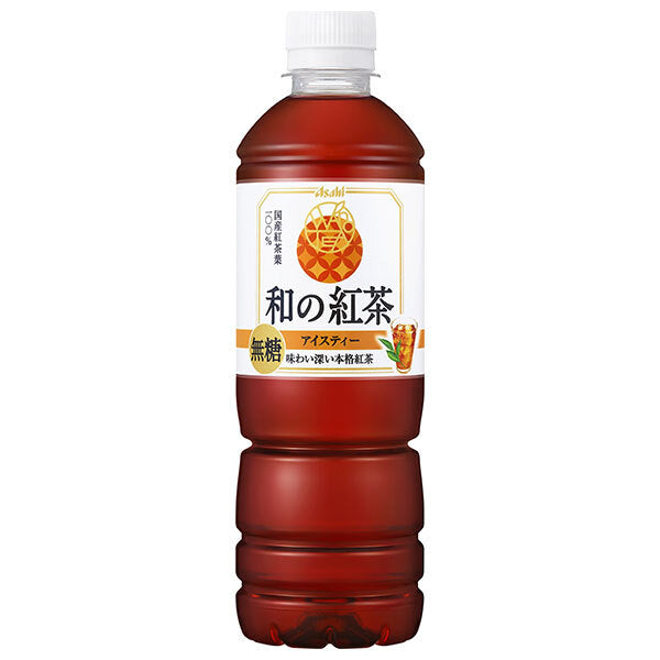 Asahi Beverages Japanese Black Tea Unsweetened Iced Tea 500ml PET bottles x 24 pieces [Shipped in Japan]