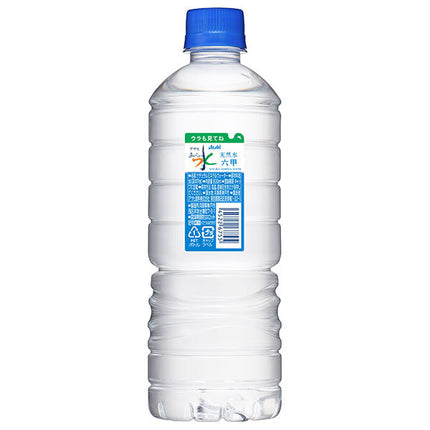 Asahi Beverages OISHII WATER Natural Water Simple Eco Label Rokko 600ml PET Bottles x 24 [Ships from Japan]