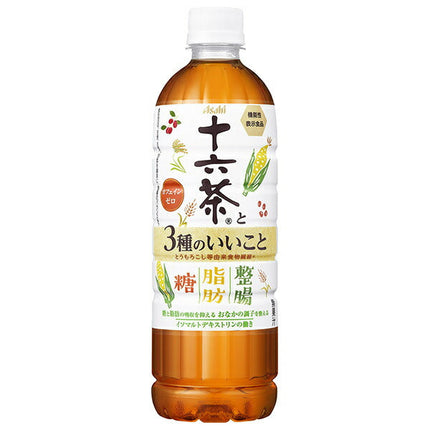 Asahi Beverage Jurokucha and 3 Good Things [Food with Functional Claims] 630ml PET bottle x 24 pieces [Shipped in Japan]