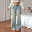 Women's Wide-Leg Jeans – High Waist Loose Fit Denim Pants
