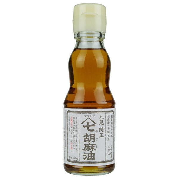 Kuki Sangyo Yamashichi Genuine Sesame Oil 170g bottle x 12 pieces [Shipped in Japan]