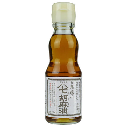 Kuki Sangyo Yamashichi Genuine Sesame Oil 170g bottle x 12 pieces [Shipped in Japan]