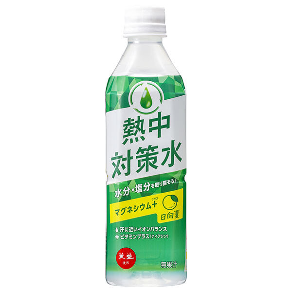 Ako Kasei Eau de prévention des coups de chaleur Hyuga Summer Flavor Bouteilles PET de 500 ml x 24 bouteilles 