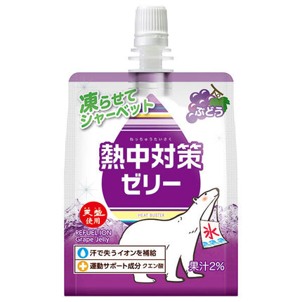 Ako Kasei Heatstroke Prevention Jelly Grape Flavor 150g Pouch x 24 pieces [Shipped in Japan]