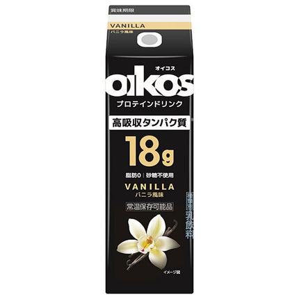 Danone Japan Oikos Protein Drink Highly Absorbable Protein 18g VANILLA 240ml Paper Pack x 12 Bottles