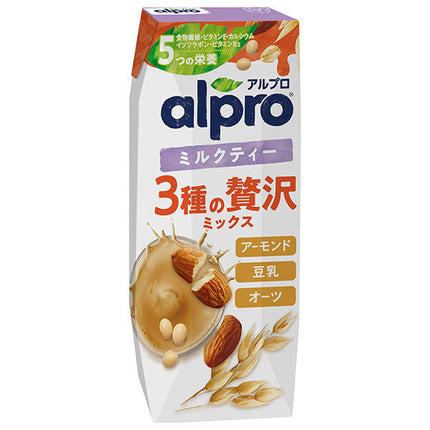 Danone Japan Alpro 3 kinds of luxurious mix milk tea 250ml paper pack x 18 bottles 