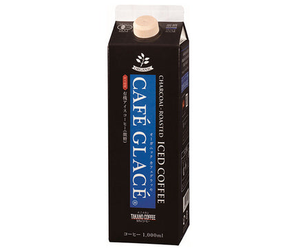 Azabu Takano Organic Cafe Glacée Lightly Sweetened 1000ml Paper Pack x 6 