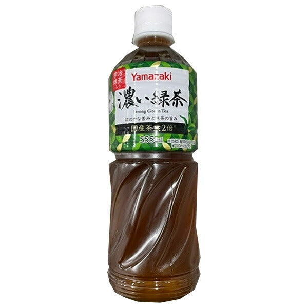 Yamazaki Baking Dark Green Tea 555ml plastic bottle x 24 pieces [shipped in Japan]
