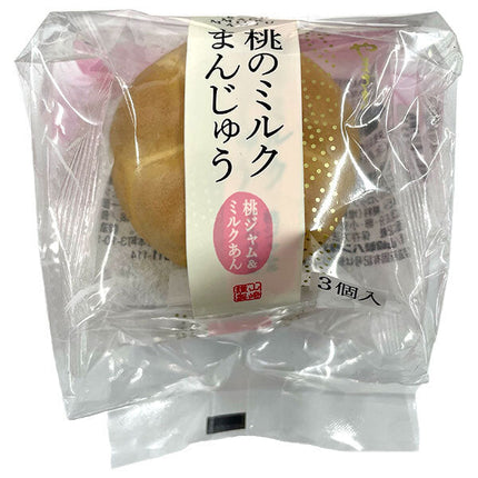 Yamazaki Baking Peach Milk Manju Peach Jam & Milk Ant 3 pieces x 4 bags [Shipped in Japan]