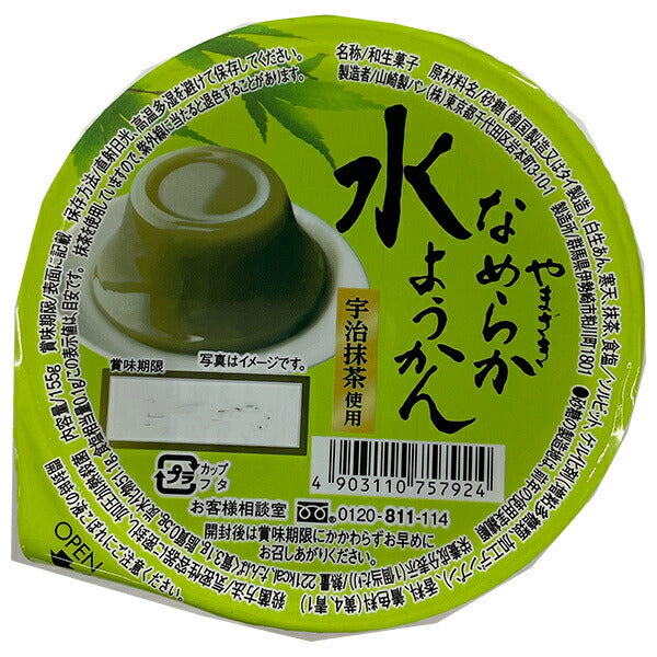 山崎製パン なめらか水ようかん(宇治抹茶使用) 155g×12個入【日本出荷】
