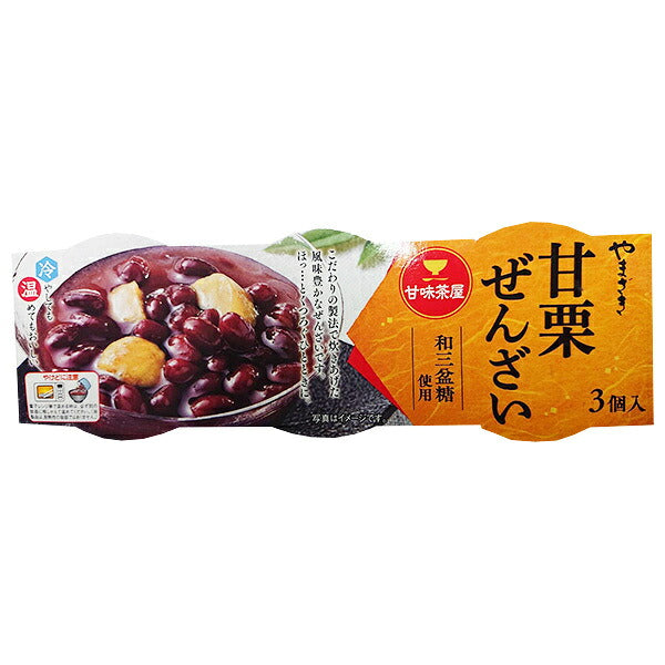 山崎製パン 甘栗ぜんざい 3個入×4個入【日本出荷】