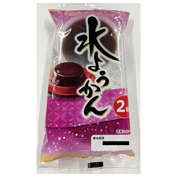 Yamazaki Japanese Sweet Bean Jelly (Mizuyokan) 2 Pieces x 12 Packs [Ships from Japan]