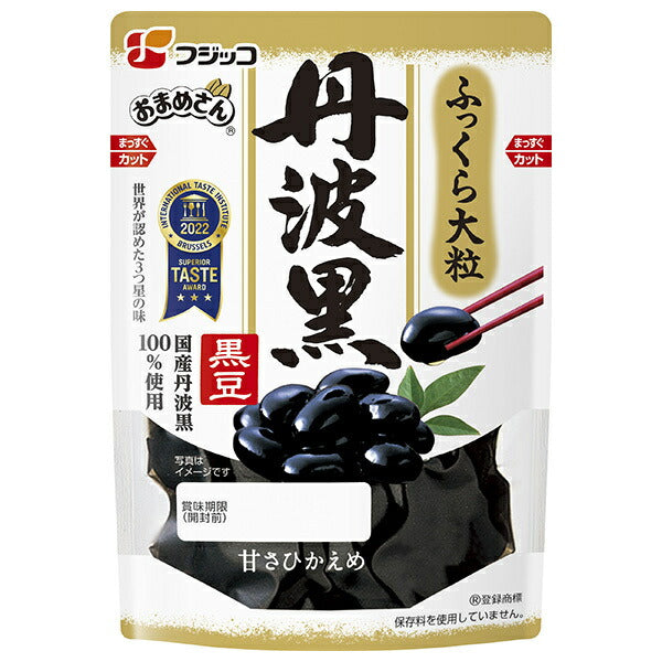 フジッコ おまめさん 丹波黒黒豆 135g×10袋入【日本出荷】