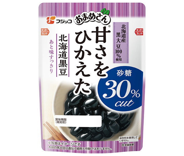 Fujikko Omame-san Less sweet Hokkaido black beans 110g x 10 bags [shipped in Japan]