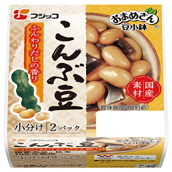 フジッコ おまめさん 豆小鉢 こんぶ豆 65g×2パック×12個入【日本出荷】