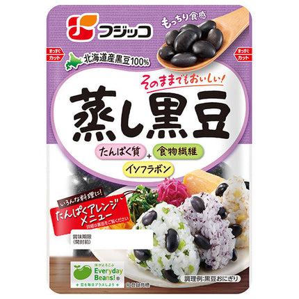 Fujikko Steamed Black Beans 60g x 12 bags [Shipped in Japan]