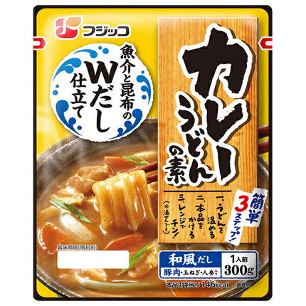Fujikko Curry Udon Mix Japanese Style Dashi 300g x 10 bags [Shipped in Japan]