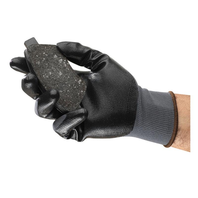 Nitrile Palm Coated Precision Work Gloves – 13-Needle Polyester Fine Operation Gloves for Electronics & Automotive