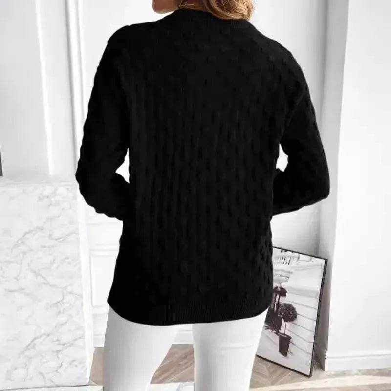 Pullover Round Neck Long Sleeves Knitwear Cashmere sweater Top women