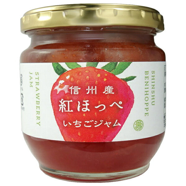 Kotobuki Kogen Foods Shinshu Benihoppe Strawberry Jam 210g jar x 12 pieces [Shipped in Japan]