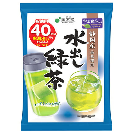 Kunitaro Cold brew green tea tea bags with Uji matcha 120g (40p) x 12 bags [shipped in Japan]