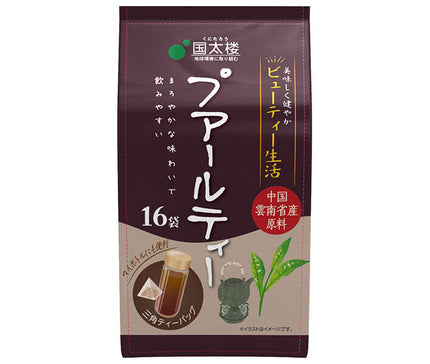 Kunitaro Pu-er Tea Triangle Tea Bags 16P 48g(16P) x 6 bags 