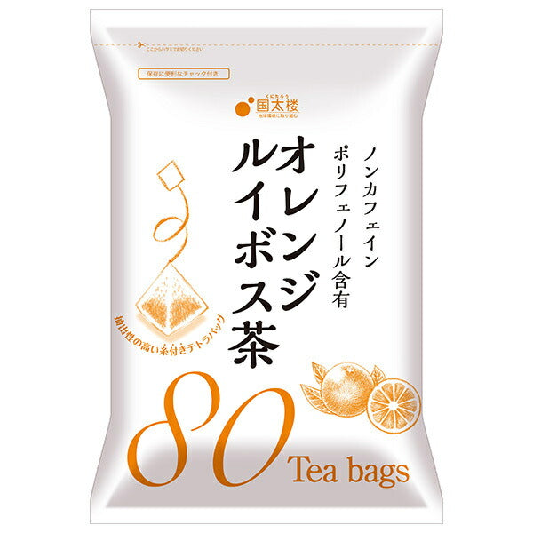 Kunitaro Orange Rooibos Tea Tea Bag 80P 144g (80p) x 12 bags [Shipped in Japan]