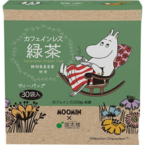 国太楼 ムーミン カフェインレス 緑茶 ティーバッグ 51g(30P)×6個入【日本出荷】