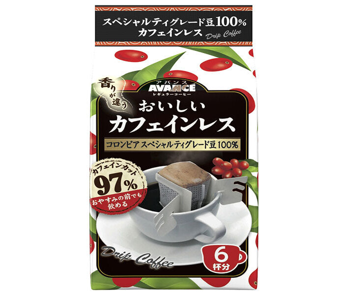 国太楼 おいしいカフェインレス ドリップコーヒー 42g(6p)×6袋入【日本出荷】