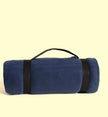 Whipstitch Fleece Blanket with Strap -B5660