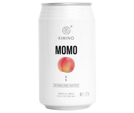 KIMINO DRINKS Peach Sparkling Water 350ml can x 24 cans 