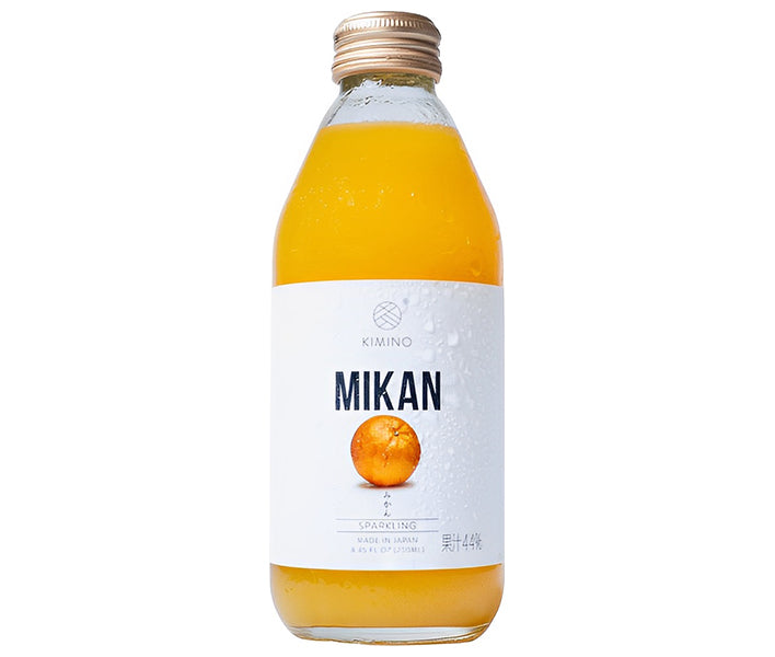 KIMINO DRINKS Jus Pétillant Mikan Bouteille de 250 ml x 24 bouteilles 