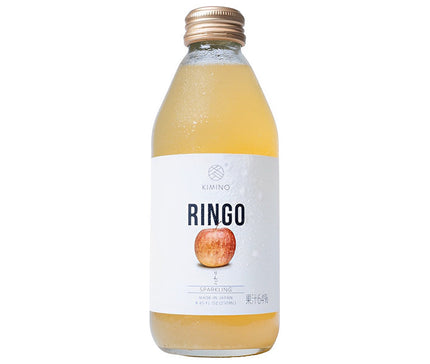KIMINO DRINKS Apple Sparkling Juice 250ml bottle x 24 bottles [Shipped in Japan]