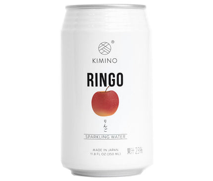 KIMINO DRINKS Apple Sparkling Water 350ml cans x 24 bottles [Shipped in Japan]