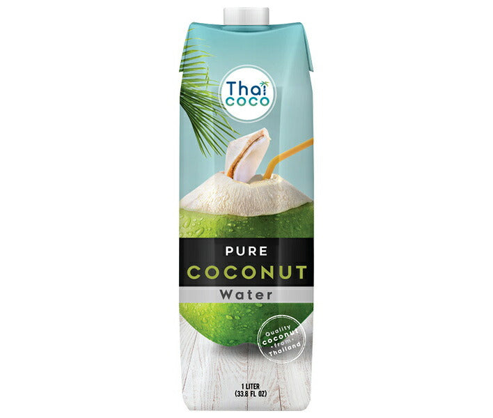 Thailand Bridge 100% Coconut Water 1000ml paper pack x 12 bottles [shipped in Japan]