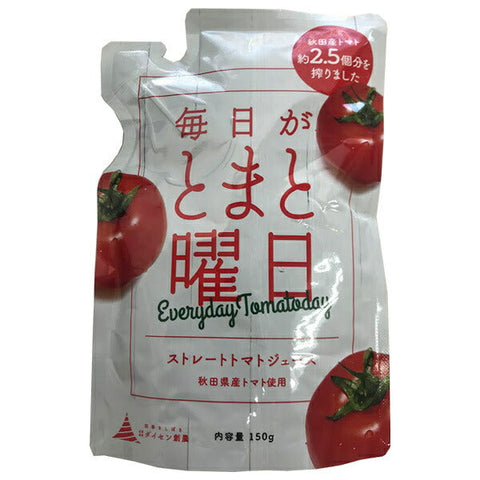 Akita New Biofarm Straight Tomato Juice 150g x 20 pieces 